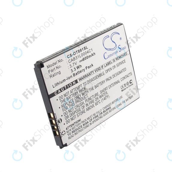 Батерия за Alcatel One Touch, OT, TCL A, Vodafone, 900mAh, Li-ion, 3.7V, CAB31L0004C1, HQ