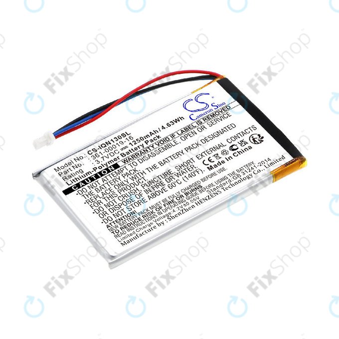 Батерия за Garmin Nüvi 1300, 1350, 1370, 1390, 1490, 1250mAh, Li-Pol, 3.7V, 361-00019-16, HQ