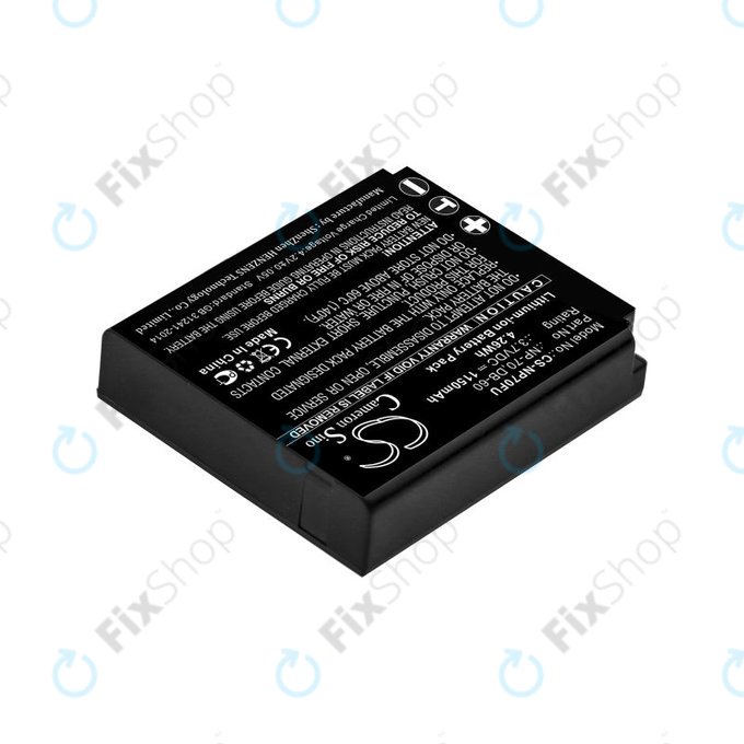 Батерия за Panasonic Lumix DMC-FX01, 1150mAh, Li-Ion, 3.7V, CGA-S005, HQ