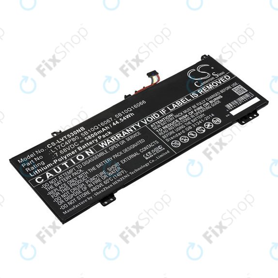 Батерия за Lenovo Air 14, Flex 6, Ideapad 530, Yoga 530, 5800mAh, Li-Pol, 7.68V, L17C4PB0, HQ