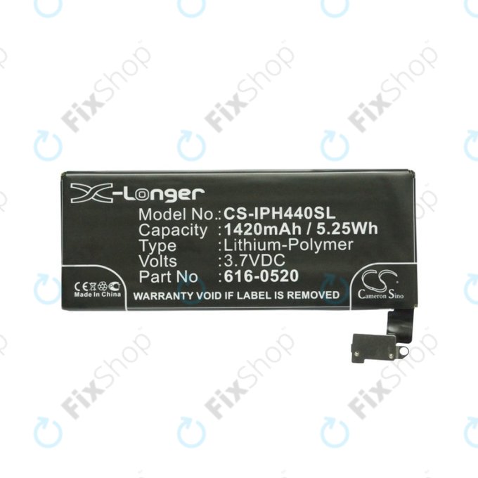 Батерия за iPhone 4, 616-0520, 1420mAh, HQ