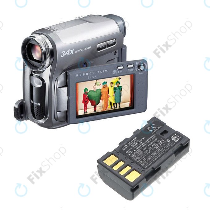 Батерия за JVC Gr-D850ek, 800mAh, Li-Ion, 7.4V, BN-VF808, HQ