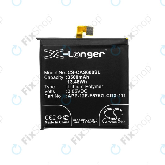 Батерия за Caterpillar CAT S60, 3500mAh, Li-Pol, 3.85 V, APP-12F-F5757I-CGX-111, HQ
