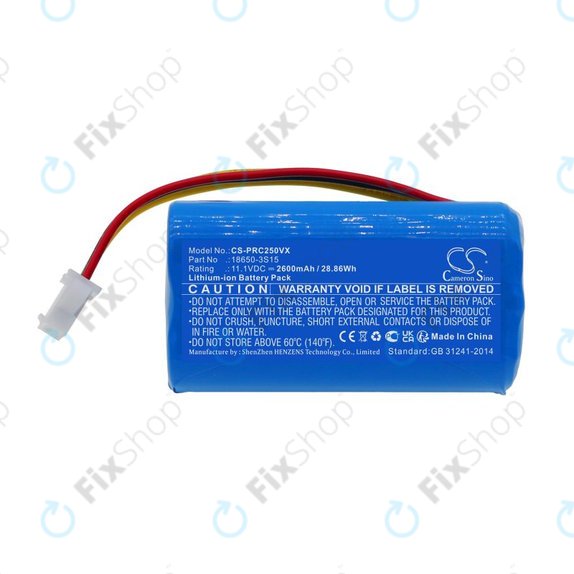 Батерия за CleanMate S460, Pure Clean PUCRC25, 2600mAh, Li-Ion, 11.1V, 18650-3S15, HQ