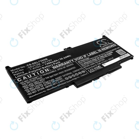 Батерия за Dell Latitude 13 7300, 14 7400, 7400mAh, Li-Pol, 7.6V, 05VC2M, HQ