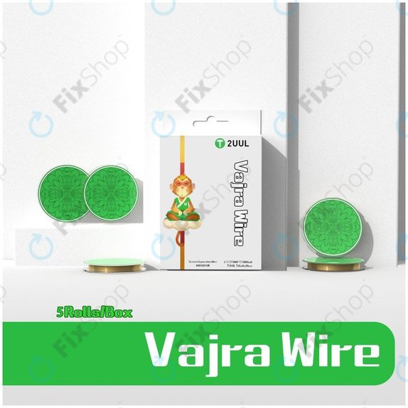 Тънка Тел за разделяне на LCD дисплеи, 0.035mm x 100m, 5 броя, 2UUL Vajra Wire