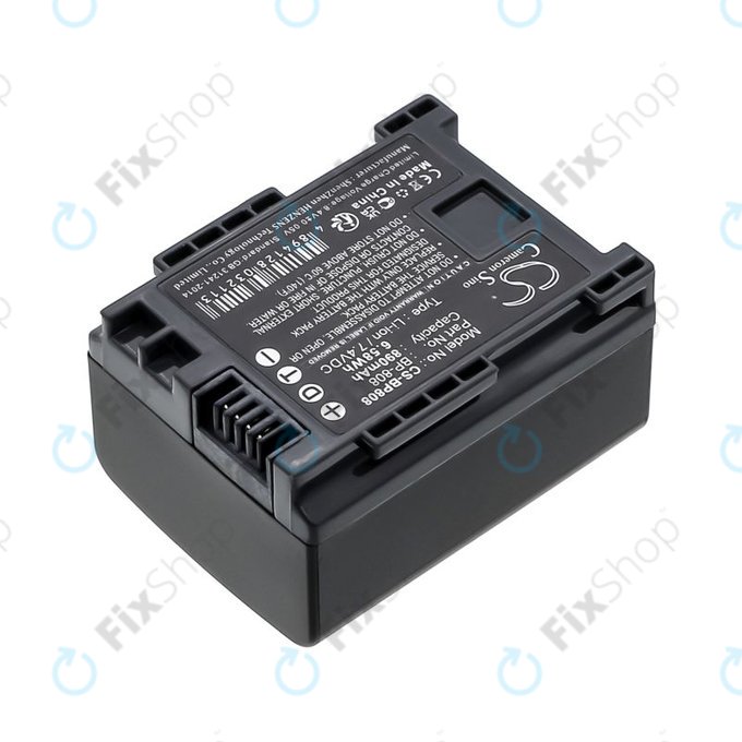 Батерия за Canon FS10, FS11, FS100, 890mAh, Li-Ion, 7.4V, BP-808, HQ