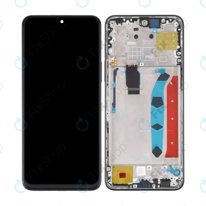 дисплей за Honor X8, Тъчскрийн и рамка, Midnight Black, TFT
