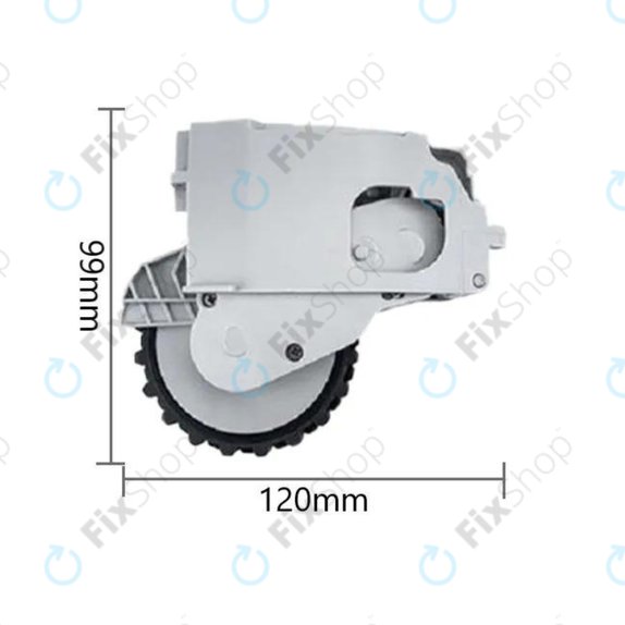Колело с мотор за Xiaomi Dreame F9, Mi Robot Vacuum Mop (Mijia 1C), 2 Pro+ (Mijia 1T), десен, Right, бял, White