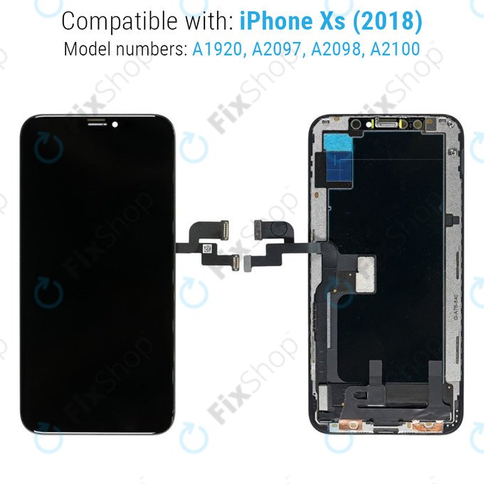 Дисплей за iPhone XS, Тъчскрийн с рамка, Refurbished