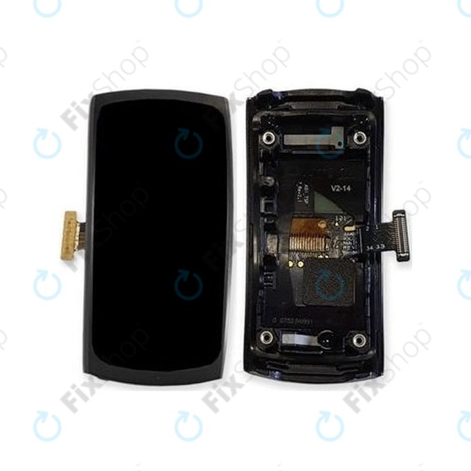 дисплей за Samsung Gear Fit 2 SM-R360, тъчскрийн, рамка, сив, Gray, GH97-19001A, GH97-19201A, Genuine Service Pack