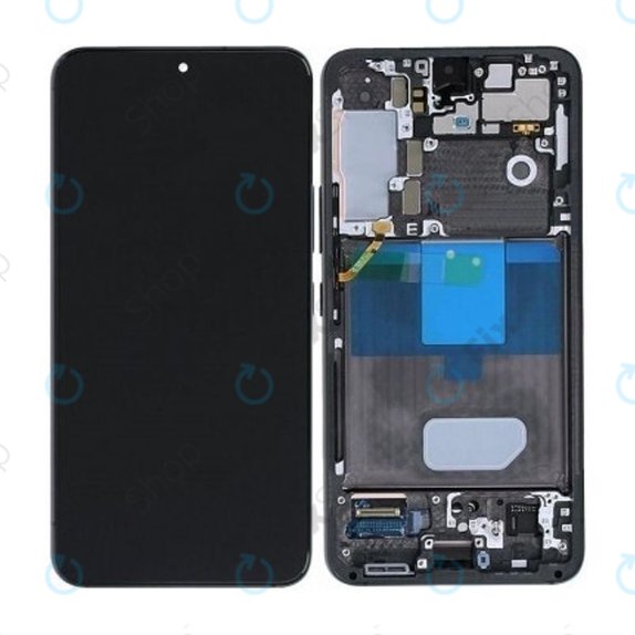 дисплей OLED за Samsung S22 S901B, Тъчскрийн и рамка, Phantom Black