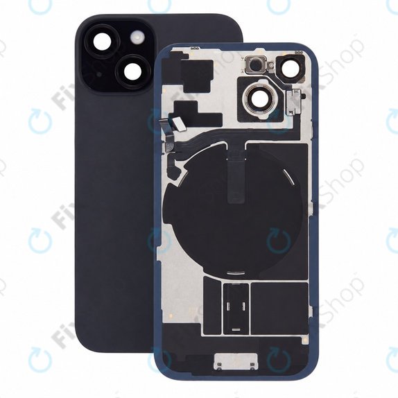 Стъкло на задния капак за iPhone 15, Black, Pulled A
