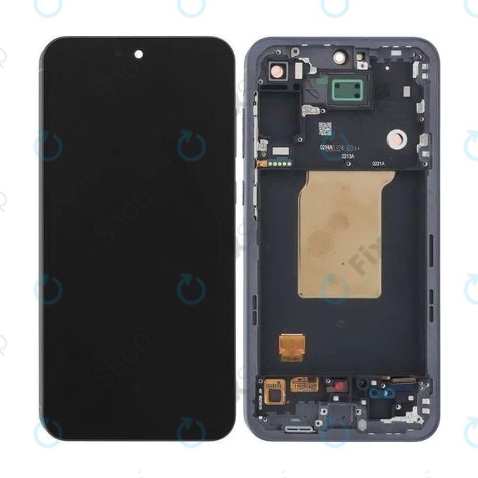 дисплей за Samsung A55 A556B, Тъчскрийн и рамка, Awesome Iceblue, TFT