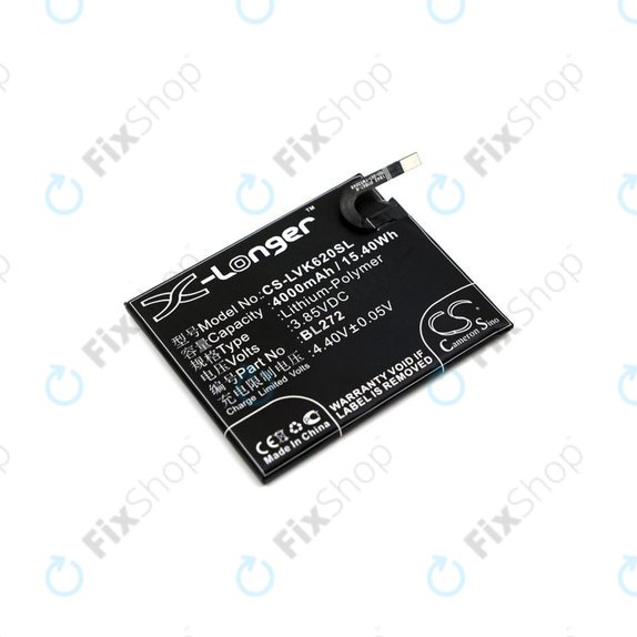 Батерия за Lenovo K6 Power, 4000mAh, Li-Pol, 3.85V, BL272, HQ