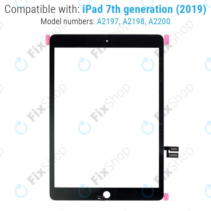 Тъчскрийн за iPad (7th Gen 2019, 8th Gen 2020), Black