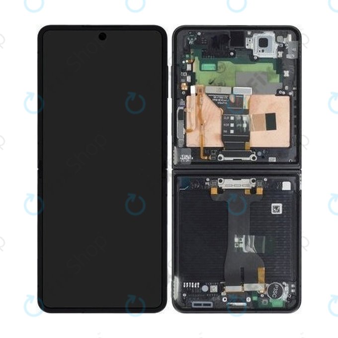 Дисплей OLED за Samsung Galaxy Z Flip 7 F766B, тъч стъкло с рамка, Jetblack