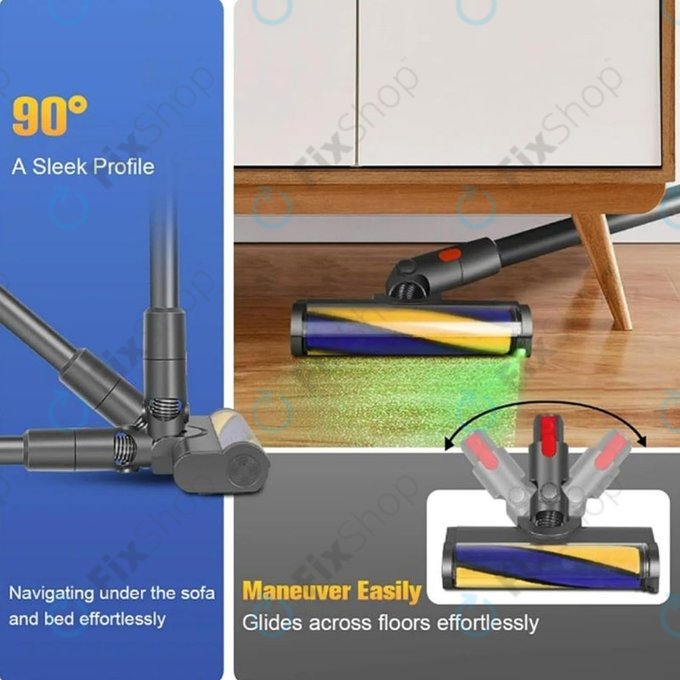 Подова глава с LED зелена светлина за Dyson V12