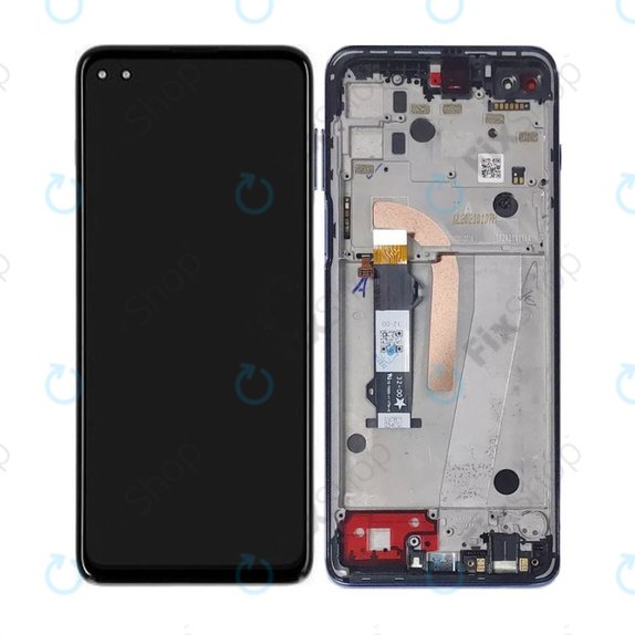 дисплей за Motorola Moto G100 XT2125, Тъчскрийн и рамка, Iridescent Ocean, TFT