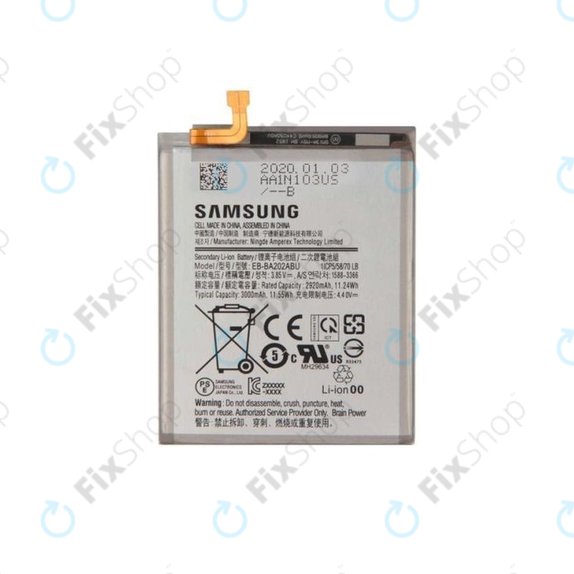 Батерия за Samsung A20e A202F, EB-BA202ABU, 3000mAh, GH82-20188A, Genuine Service Pack