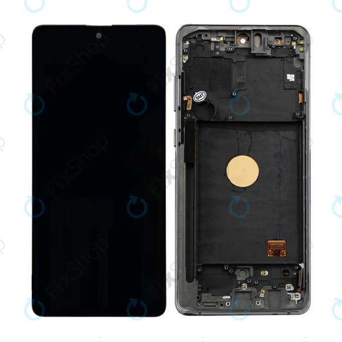 дисплей за Samsung Note 10 Lite N770F, Тъчскрийн и рамка, Aura Black, TFT