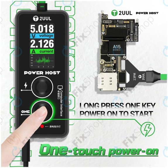 Дигитален USB-C тестер за напрежение и ток (Power Host), 2UUL PW15