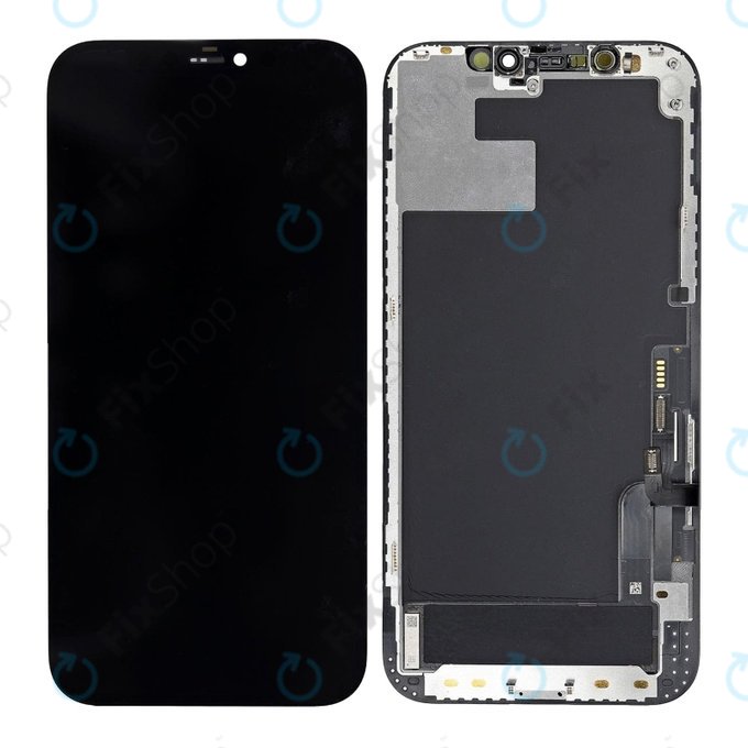 Дисплей Hard OLED за iPhone 12, 12 Pro, Тъчскрийн с рамка, FixPremium
