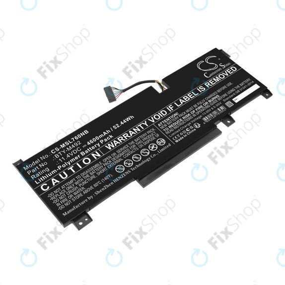 Батерия за MSI Pulse GL76, Katana GF66, Bravo 15, Crosshair 17, 4600mAh, Li-Pol, 11.4V, BTY-M492, HQ