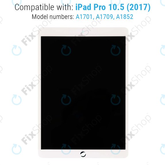 LCD дисплей за iPad Pro 10.5" (2017), White, Тъчскрийн без рамка, Refurbished