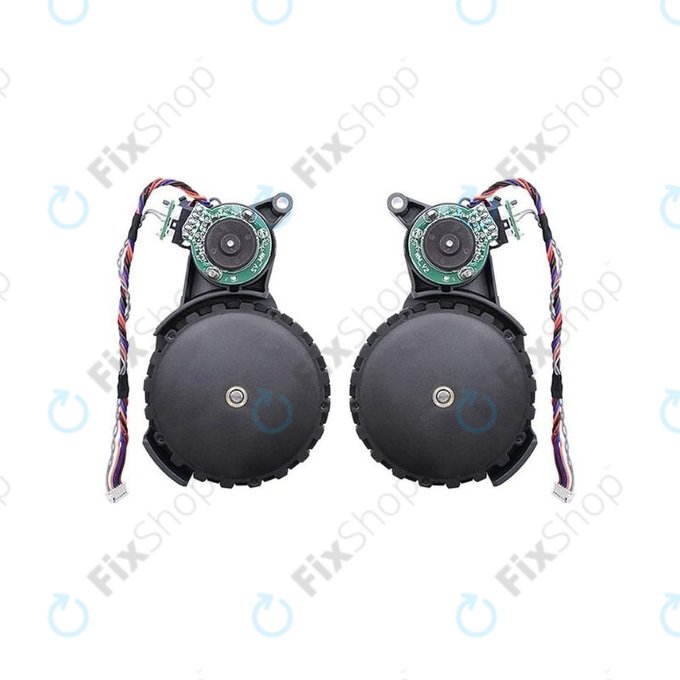 Ляво и дясно колело с мотор за Xiaomi Roborock S5 Max, S6 Pure, S7, сив, Grey