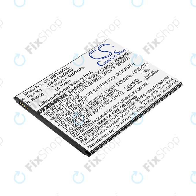 Батерия за Samsung Galaxy Tab Active 2 8.0, 4050mAh, Li-Pol, 3.8V, EB-BT365BBU, HQ