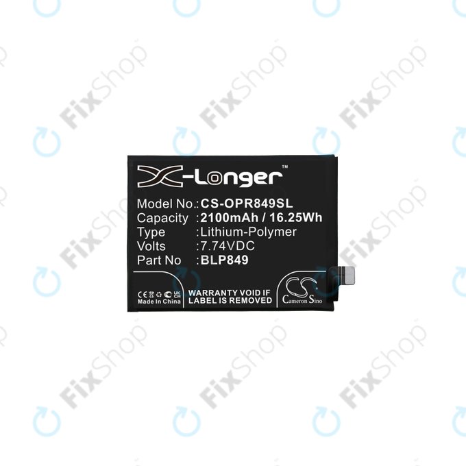 Батерия за Realme GT 5G RMX2202, GT Neo RMX3031, BLP849, 2100mAh, HQ
