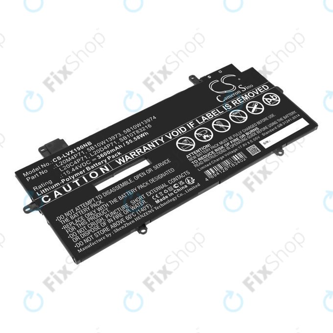 Батерия за Lenovo Thinkpad X1 Carbon G9, G10, X1 Yoga Gen 6, 7, 3600mAh, Li-Pol, 15.44V, 5B10W13973, HQ