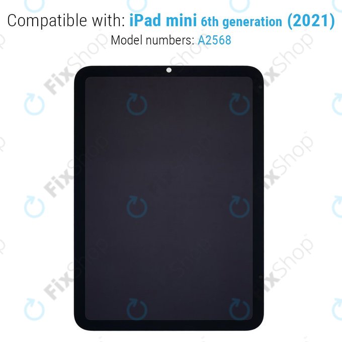 LCD дисплей за iPad Mini 6, Тъчскрийн без рамка, Refurbished