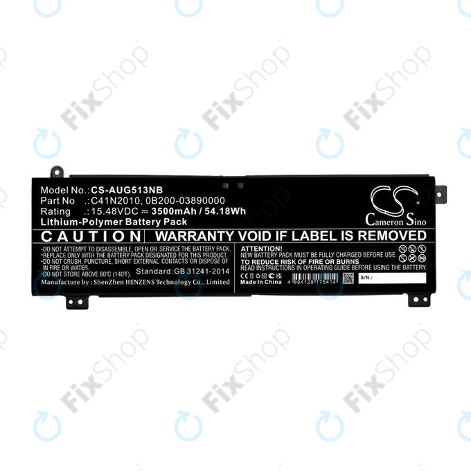 Батерия за Asus ROG Strix G15, G17, 3500mAh, Li-Pol, 15.48V, C41N2010, HQ