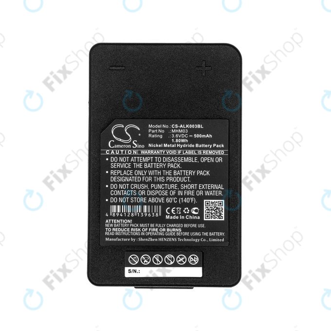 Батерия за Autec LK Neo, 500mAh, Ni-MH, 3.6V, MHM03, R0BATT00E11A0, HQ