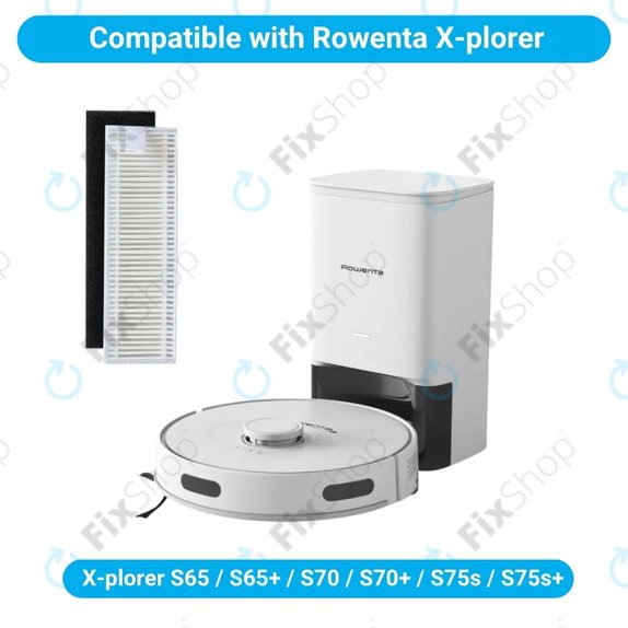 HEPA филтър, 2 бр. за Rowenta X-plorer S65, S65+, S70, S70+, S75s, S75s+