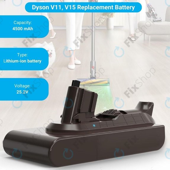 Батерия за Dyson V11, SV15, SV18, 970938-01, Li-Ion 25.2V 4500mAh
