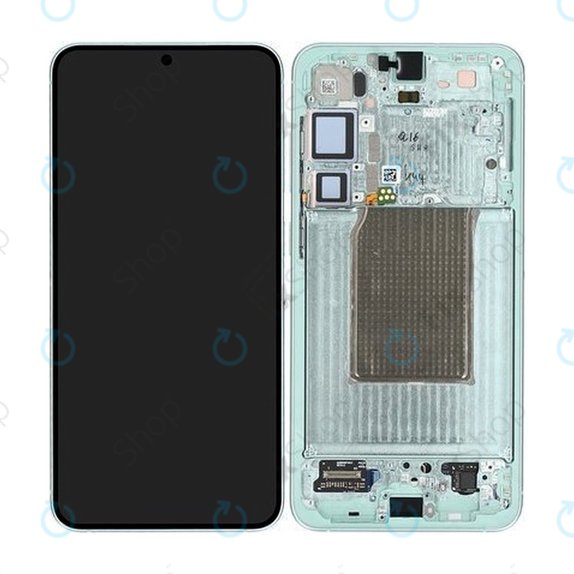 Дисплей OLED за Samsung S25 Plus, Mint, Тъчскрийн с рамка