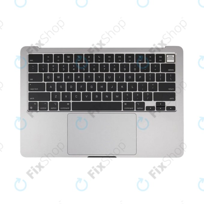 Горен корпус с клавиатура за MacBook Air 13", A3113 (2024), с US клавиатура и батерия, Space Gray, 661-40227, Genuine Apple