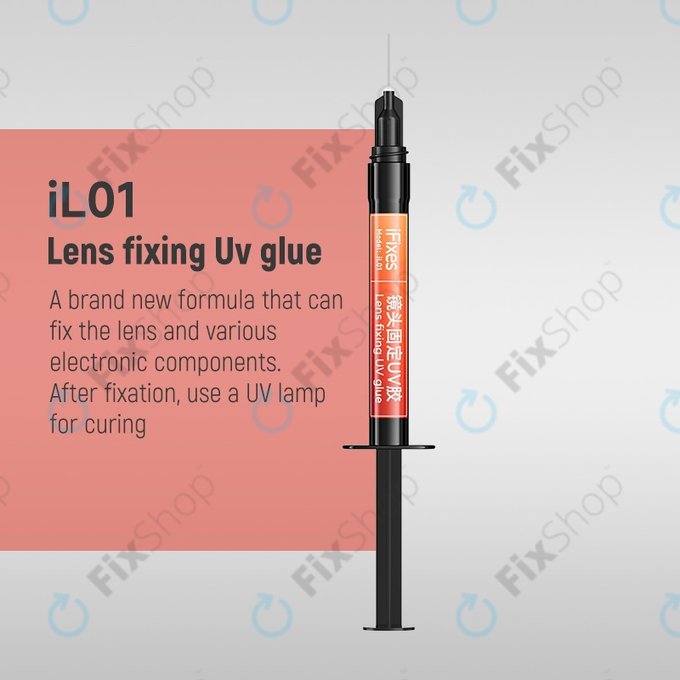 iFixes iL01 - UV лепило за фиксиране на лещи, 5ml