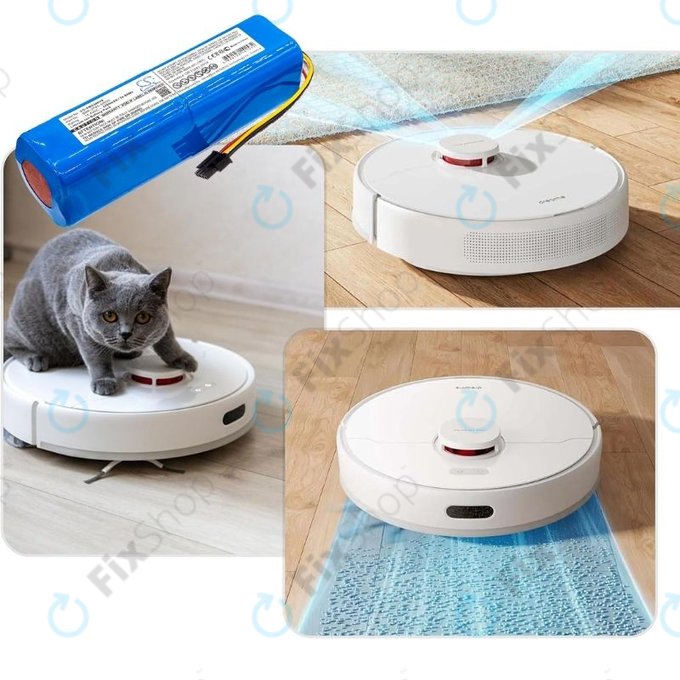 Батерия за Xiaomi Mi Robot Vacuum Mop-series, BRR-2P4S-5200, Li-Ion 14.4V 5200mAh, HQ