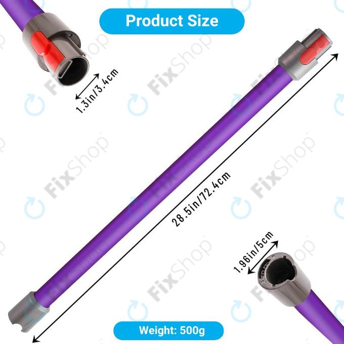 Смукателна тръба за Dyson V-series, Outsize, лилав, Purple