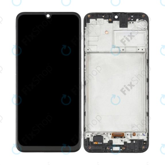 дисплей OLED за Samsung M31 M315F, Тъчскрийн и рамка, Space Black