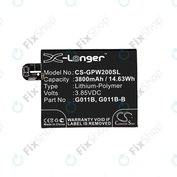 Батерия за Google Pixel 2 XL G011C, 3800mAh, Li-Pol, 3.85 V, G011B, HQ