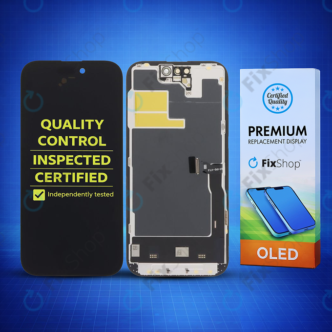 Дисплей Soft OLED за iPhone 14 Pro, Тъчскрийн с рамка, DIAGNOSTIC