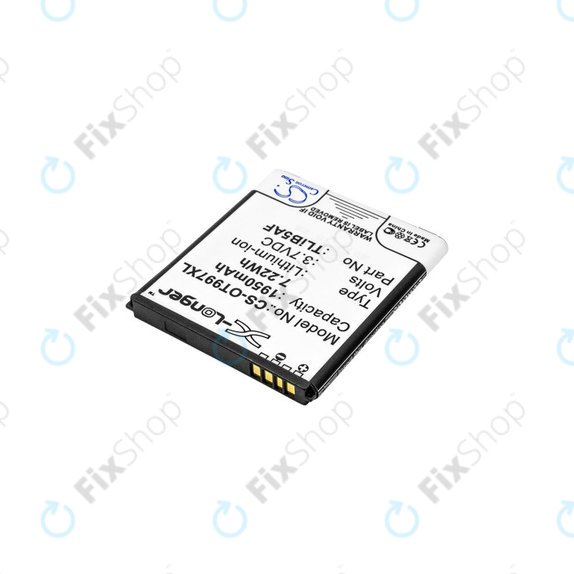 Батерия за Alcatel One Touch 997, X Pop, TCL S710, S800, 1950mAh, Li-Ion, 3.7V, TLiB5AF, HQ