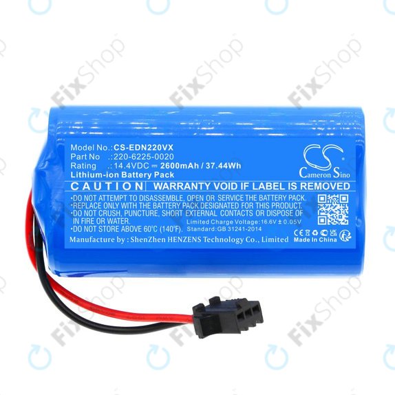 Батерия за Lenovo, Neebo, Prixton, Ecovacs, Ultenic, 2600mAh, Li-Ion, 14.4V, 220-6225-0020, HQ