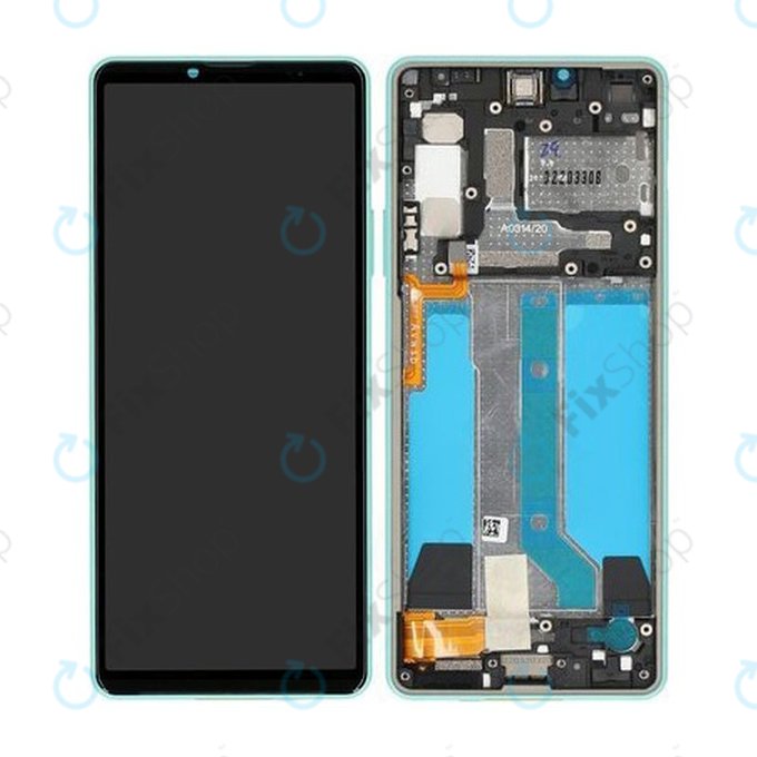 дисплей за Sony Xperia 10 IV XQCC54, Тъчскрийн и рамка, TFT, A5047175A, Mint, Genuine Service Pack
