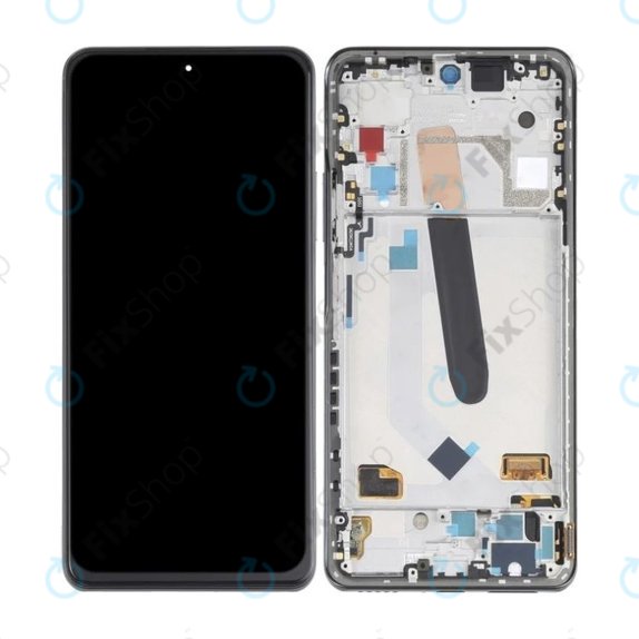дисплей OLED за Xiaomi Poco F3, Тъчскрийн и рамка, черен, Black